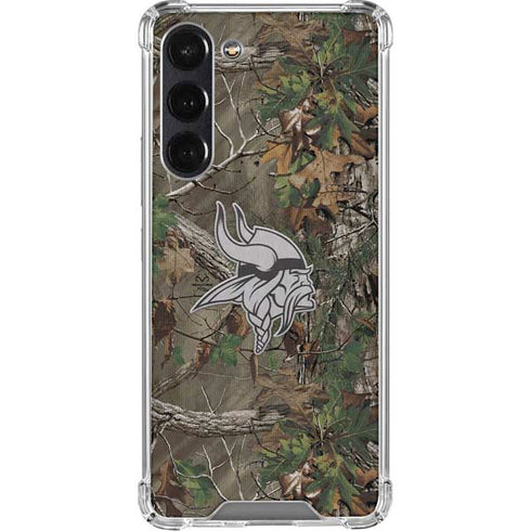 NFL Minnesota Vikings Realtree Xtra Green Camo Galaxy S24 FE Clear Case