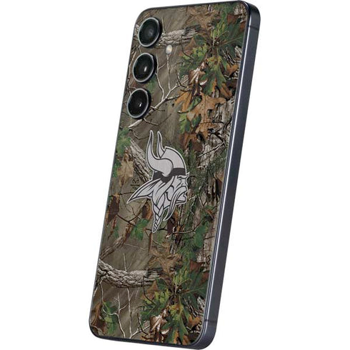 NFL Minnesota Vikings Realtree Xtra Green Camo Galaxy S25 Plus Skin