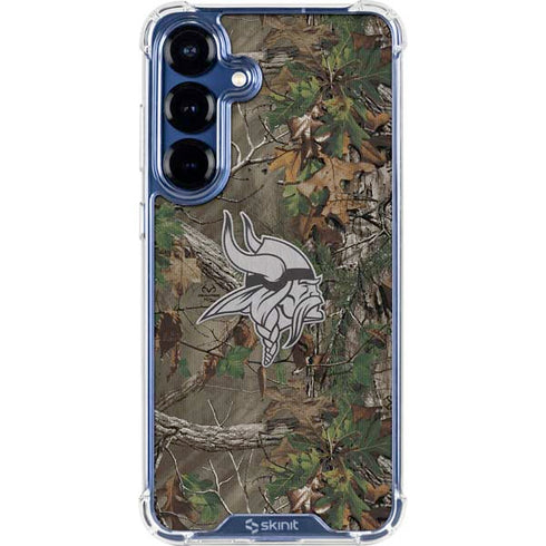 NFL Minnesota Vikings Realtree Xtra Green Camo Galaxy S25 Clear Case