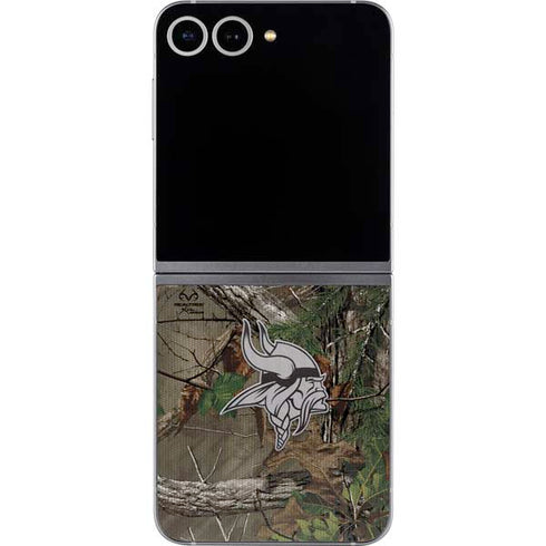 NFL Minnesota Vikings Realtree Xtra Green Camo Galaxy Z Flip6 Skin