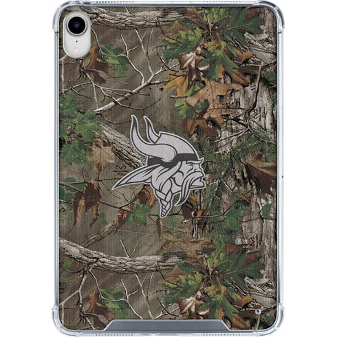 NFL Minnesota Vikings Realtree Xtra Green Camo iPad 11th Gen (2025) Clear Case