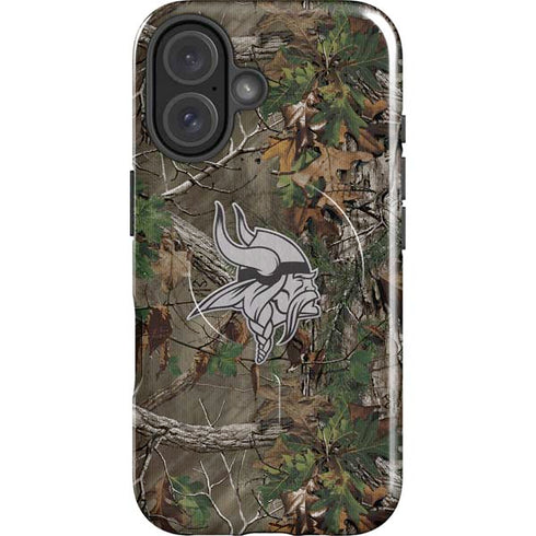 NFL Minnesota Vikings Realtree Xtra Green Camo iPhone 16 Magsafe Impact Case
