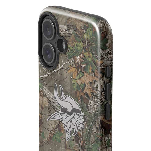 NFL Minnesota Vikings Realtree Xtra Green Camo iPhone 16 Plus Impact Case