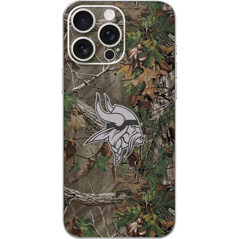 NFL Minnesota Vikings Realtree Xtra Green Camo iPhone 16 Pro Max Skin