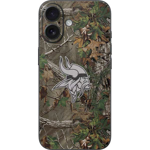 NFL Minnesota Vikings Realtree Xtra Green Camo iPhone 16 Skin