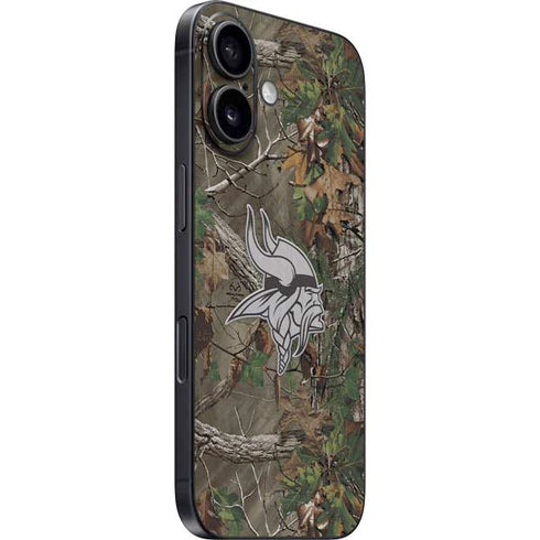 NFL Minnesota Vikings Realtree Xtra Green Camo iPhone 16 Skin