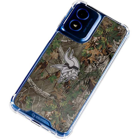 NFL Minnesota Vikings Realtree Xtra Green Camo Moto G Play 4G (2024) Clear Case