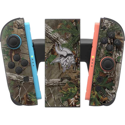 NFL Minnesota Vikings Realtree Xtra Green Camo Nintendo Switch 2 (2025) Joy-Con Controller Skin