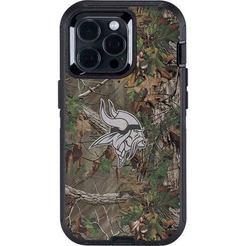 NFL Minnesota Vikings Realtree Xtra Green Camo Otterbox Defender iPhone Skin