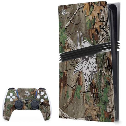 NFL Minnesota Vikings Realtree Xtra Green Camo PlayStation PS5 Skins