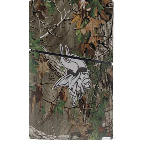 NFL Minnesota Vikings Realtree Xtra Green Camo PS5 Slim Digital Edition Console Skin