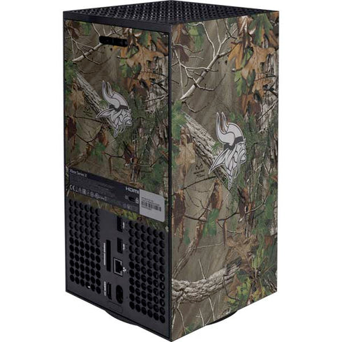 NFL Minnesota Vikings Realtree Xtra Green Camo XBox Series X Digital Edition Bundle Skin
