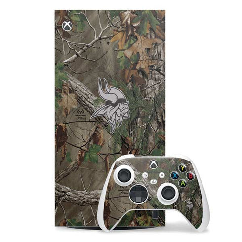 NFL Minnesota Vikings Realtree Xtra Green Camo Xbox Series X Skins
