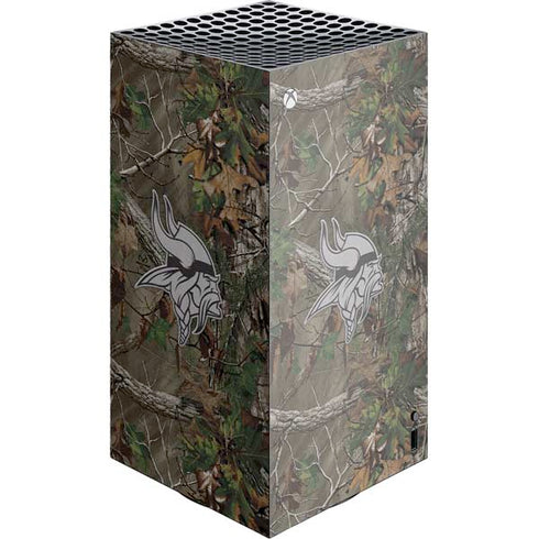 NFL Minnesota Vikings Realtree Xtra Green Camo XBox Series X Digital Edition Console Skin