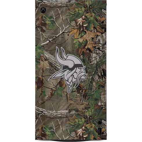 NFL Minnesota Vikings Realtree Xtra Green Camo XBox Series X Digital Edition Console Skin