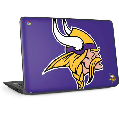 NFL Minnesota Vikings Retro Logo HP Chromebook Skin