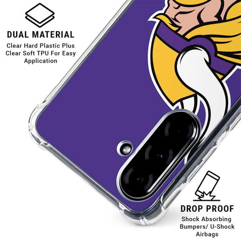 NFL Minnesota Vikings Retro Logo Galaxy A36 5G Clear Case