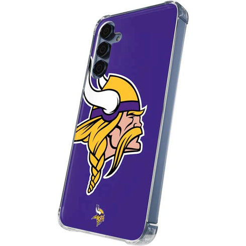 NFL Minnesota Vikings Retro Logo Galaxy A55 5G Clear Case