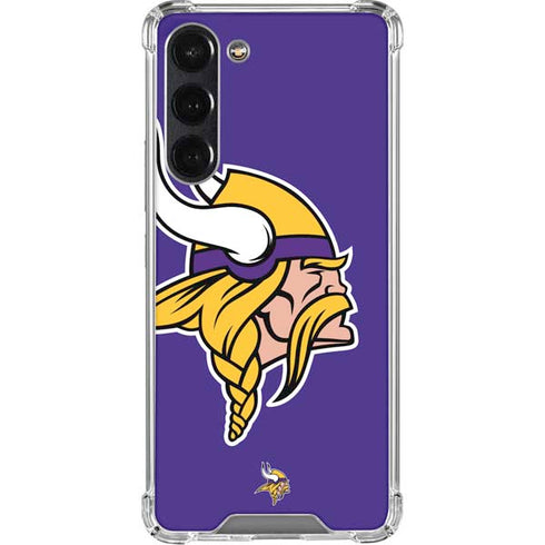 NFL Minnesota Vikings Retro Logo Galaxy S24 FE Clear Case