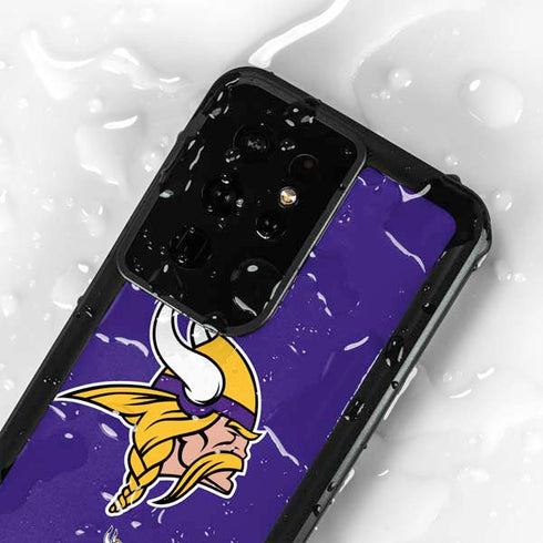 NFL Minnesota Vikings Retro Logo Galaxy S24 Ultra Waterproof Case