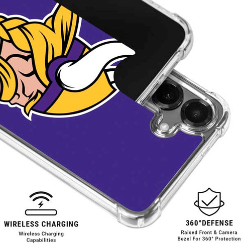 NFL Minnesota Vikings Retro Logo Galaxy S26 Plus Clear Case