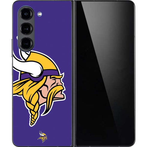 NFL Minnesota Vikings Retro Logo Galaxy Z Fold5 5G Skin