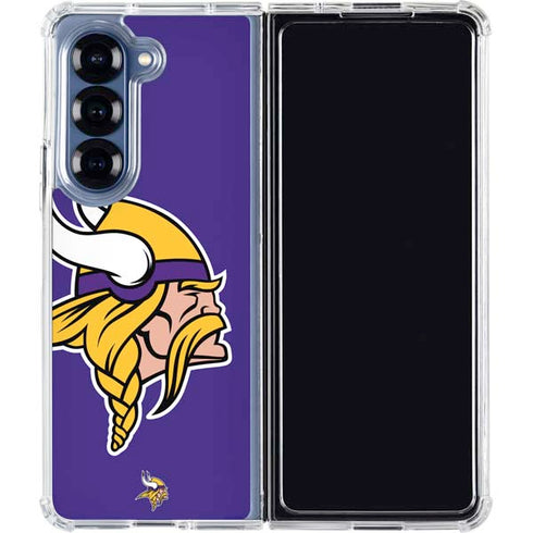 NFL Minnesota Vikings Retro Logo Galaxy Z Fold6 Clear Case