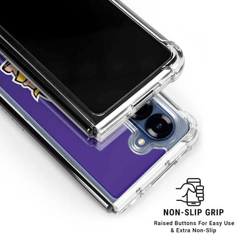 NFL Minnesota Vikings Retro Logo Galaxy Z Fold6 Clear Case