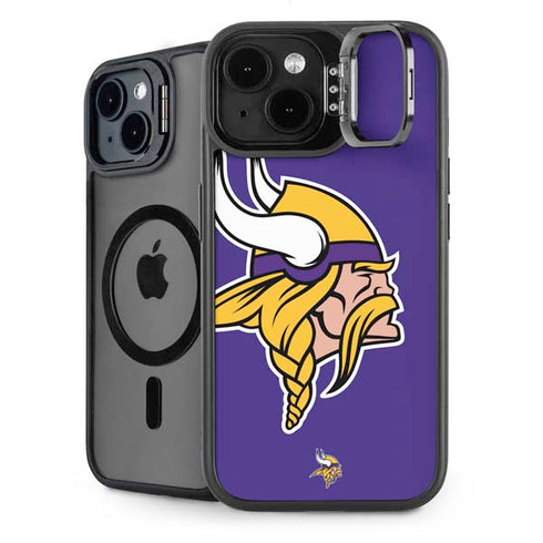 NFL Minnesota Vikings Retro Logo iPhone 14 Plus Kickstand Case
