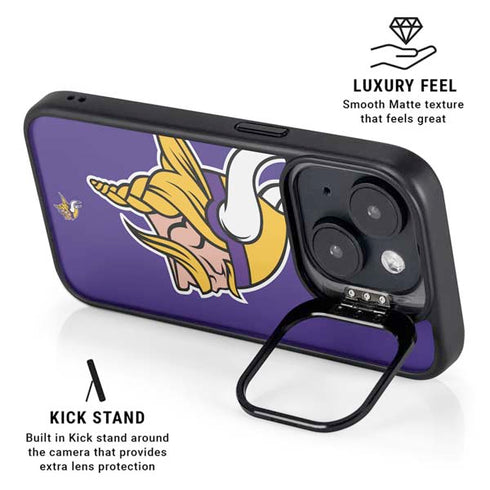 NFL Minnesota Vikings Retro Logo iPhone 14 Plus Kickstand Case
