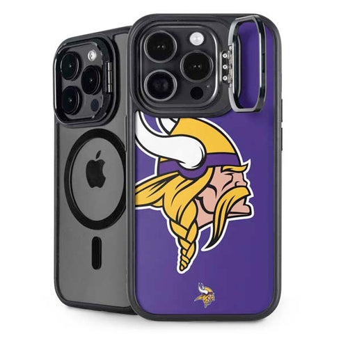NFL Minnesota Vikings Retro Logo iPhone 15 Pro Kickstand Case
