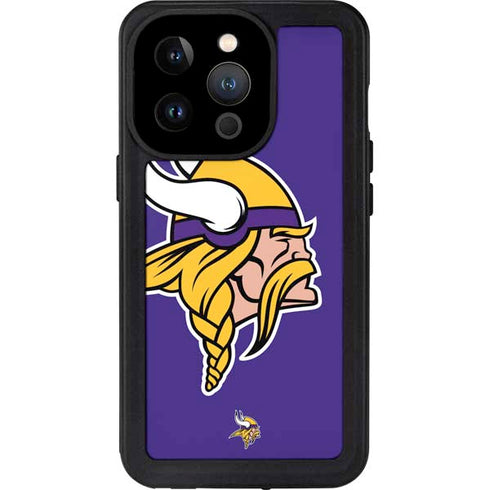 NFL Minnesota Vikings Retro Logo iPhone 15 Pro Waterproof Case