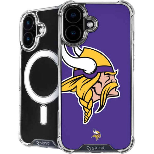 NFL Minnesota Vikings Retro Logo iPhone 16 MagSafe Case