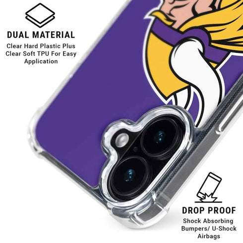 NFL Minnesota Vikings Retro Logo iPhone 16 MagSafe Case