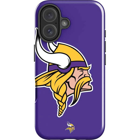 NFL Minnesota Vikings Retro Logo iPhone 16 Plus Impact Case