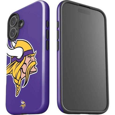 NFL Minnesota Vikings Retro Logo iPhone 16 Plus Impact Case