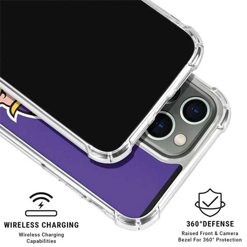 NFL Minnesota Vikings Retro Logo iPhone 16 Pro Clear Case