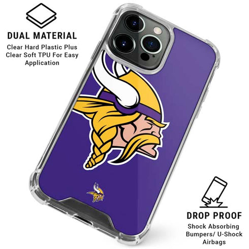 NFL Minnesota Vikings Retro Logo iPhone 16 Pro Clear Case
