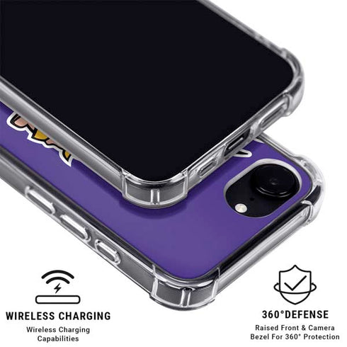 NFL Minnesota Vikings Retro Logo iPhone 16e Clear Case