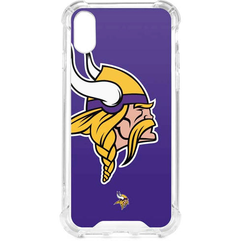 NFL Minnesota Vikings Retro Logo iPhone XS Clear Case