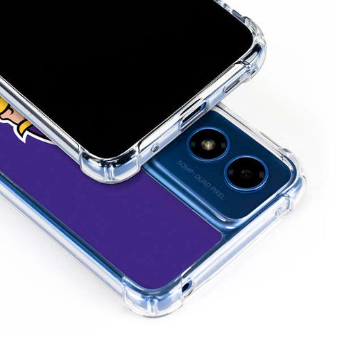 NFL Minnesota Vikings Retro Logo Moto G 5G (2024) Clear Case