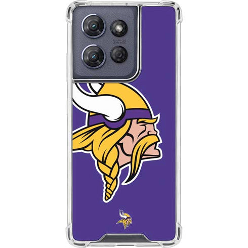 NFL Minnesota Vikings Retro Logo Moto G Power 5G (2025) Clear Case