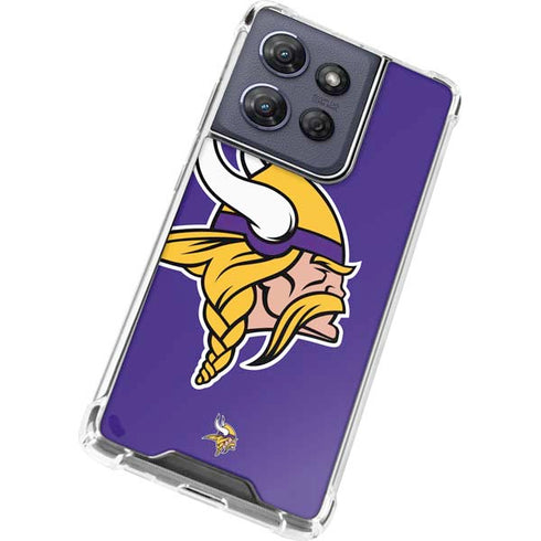 NFL Minnesota Vikings Retro Logo Moto G Stylus 5G (2025) Clear Case