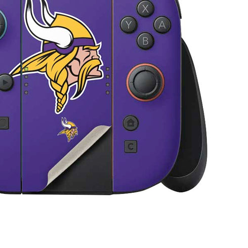NFL Minnesota Vikings Retro Logo Nintendo Switch 2 (2025) Joy-Con Controller Skin