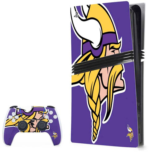 NFL Minnesota Vikings Retro Logo PS5 Pro Bundle Skin