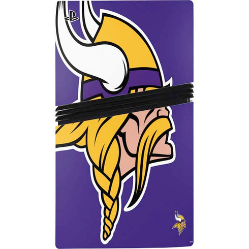 NFL Minnesota Vikings Retro Logo PS5 Pro Disk Console Skin