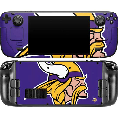 NFL Minnesota Vikings Retro Logo Steam Deck Handheld Gaming Computer OLED Skin
