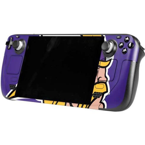 NFL Minnesota Vikings Retro Logo Steam Deck Handheld Gaming Computer OLED Skin