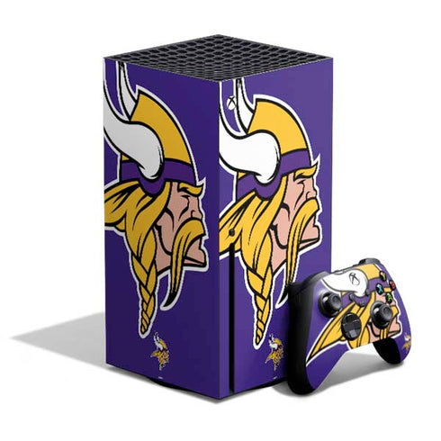 NFL Minnesota Vikings Retro Logo Xbox Series X Bundle Skin