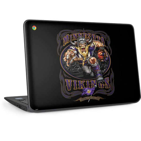 Liquid Blue NFL Minnesota Vikings Running Back HP Chromebook Skin